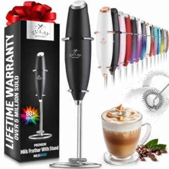 Zulay Kitchen Milk Frother Handheld Foam Maker Review - Make Perfect Lattes at Home